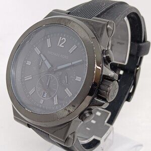 Michael Kors MK-8152 'Dylan' Men’s 48mm Black S/Steel Chrono Quartz Watch